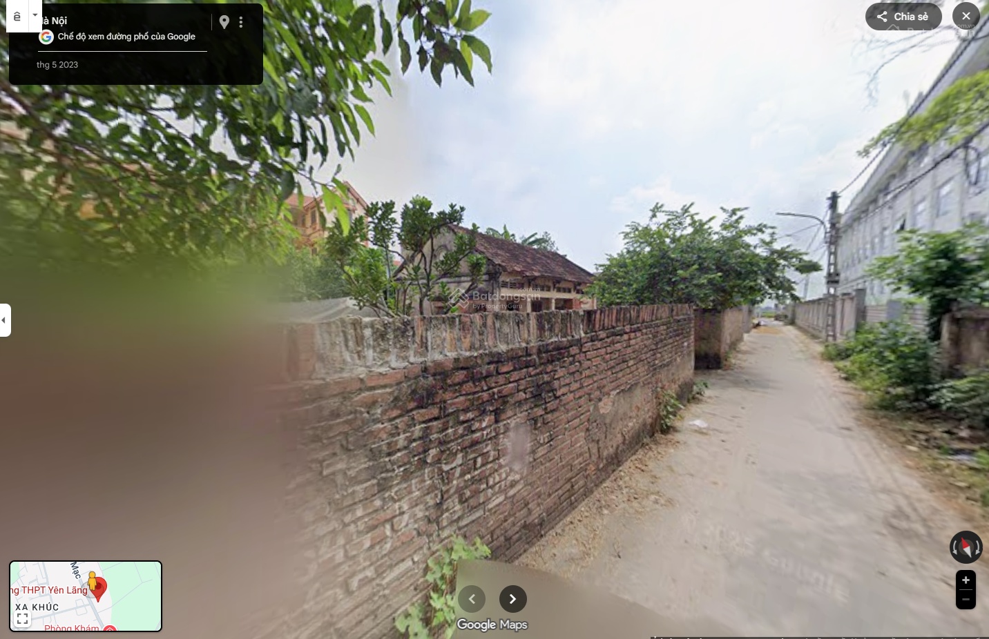 Cho thuê đất 500m² làm kho bãi/sân chứa hàng tại Liên Mạc Mê Linh Hà Nội, gần trường cấp 3 Yên Lãng