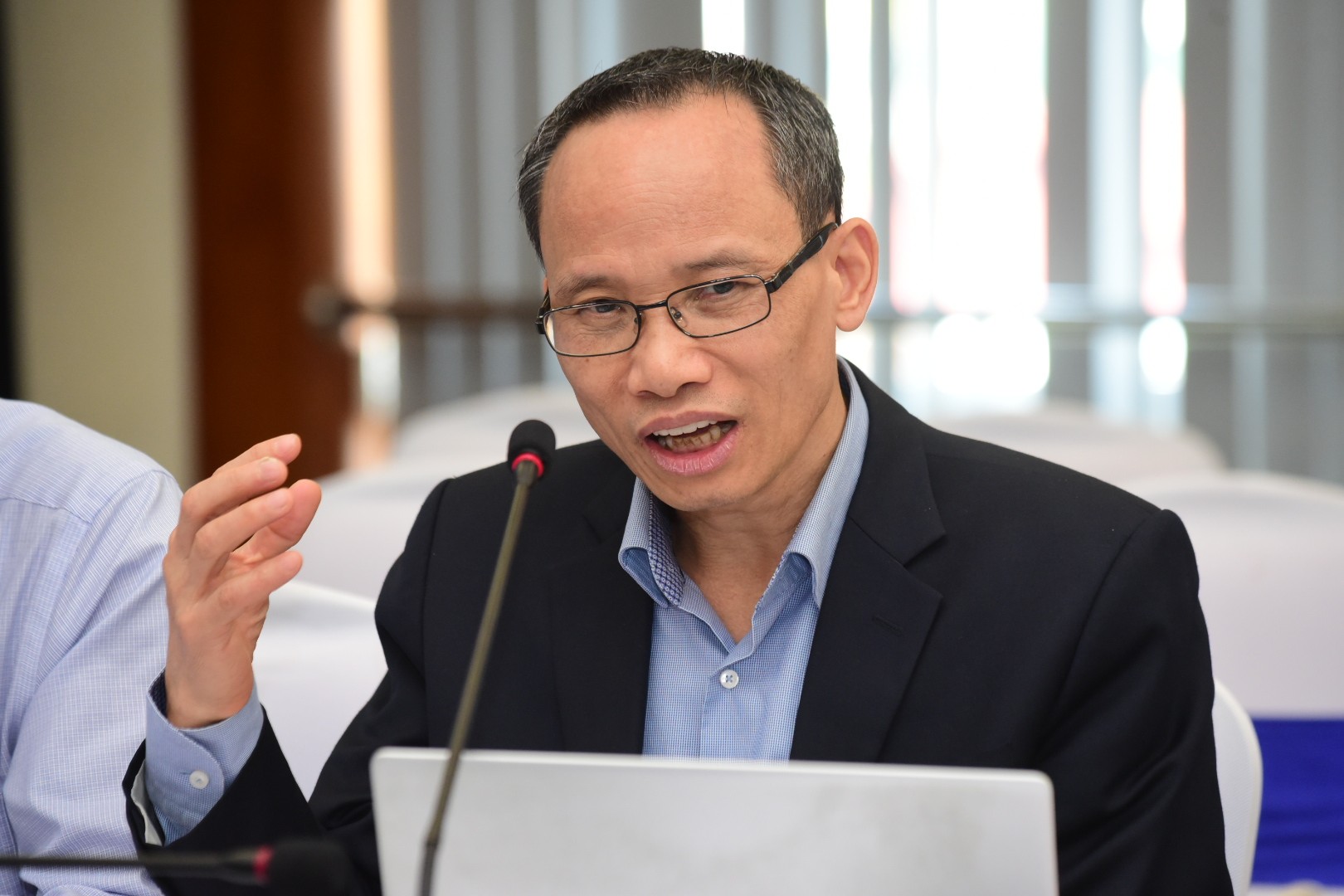 TS. Cấn Văn Lực, Chuyên gia Kinh tế trưởng BIDV, Thành viên Hội đồng Tư vấn Chính sách Tài chính - tiền tệ Quốc gia. Ảnh Khánh Hà