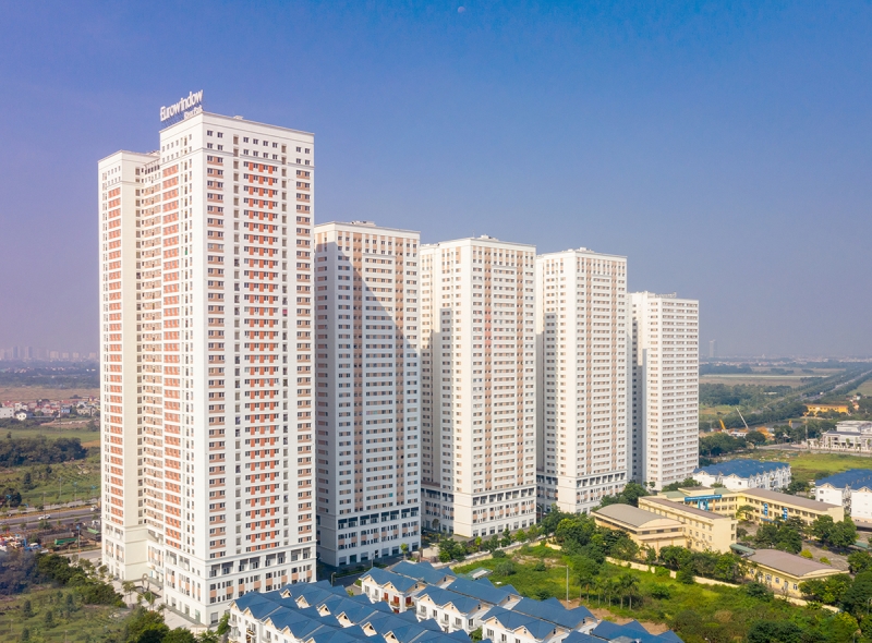Dự án Eurowindow River Park, Đường 5, Xã Đông Hội, Đông Anh đang mở bán. Ảnh: Hà Yên