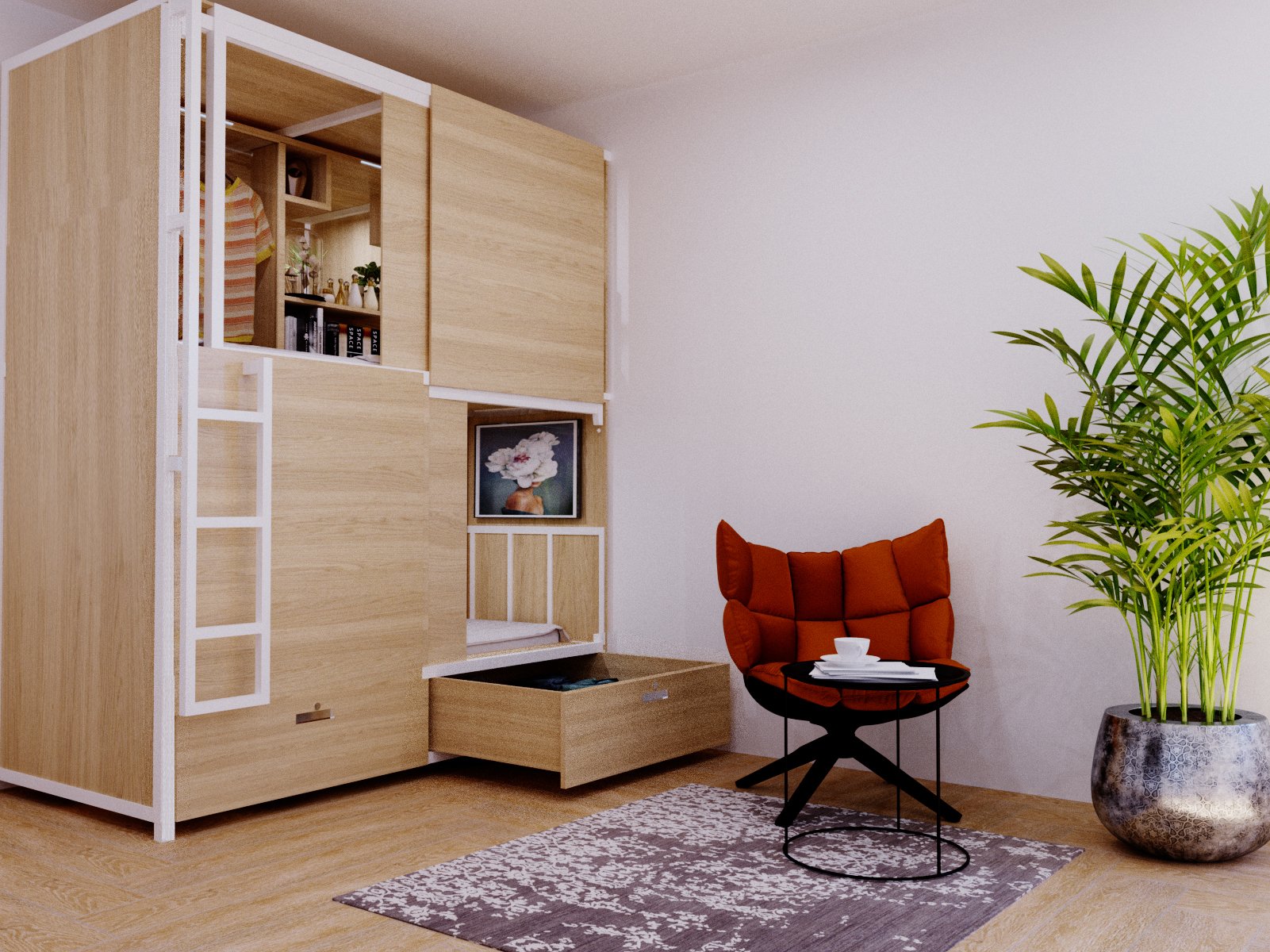 Không gian phòng trọ kiểu Sleep Box không thoải mái được như phòng trọ truyền thống, chủ phù hợp với những người cần một nơi riêng tư để ngủ nghỉ, thế nên nó không hoàn toàn phù hợp với những người sợ không gian hẹp hoặc những người to con. Ảnh minh họa