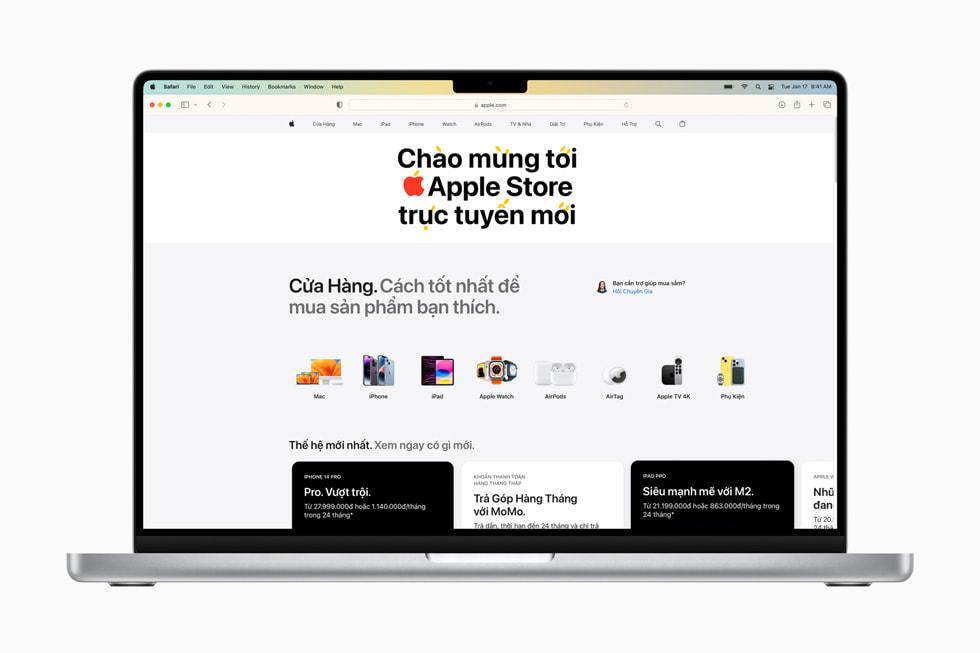 Cửa hàng online đầu tiên tại Việt Nam của Apple giúp tăng thêm doanh thu cho hãng.