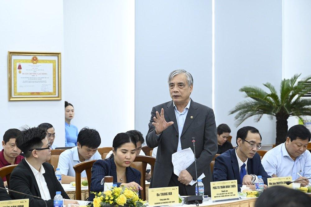 PGS.TS Trần Đình Thiên - Thành viên Tổ tư vấn Kinh tế của Thủ tướng phát biểu tại diễn đàn “Khơi thông nguồn cung bất động sản khu vực phía Nam - Xu hướng đầu tư”