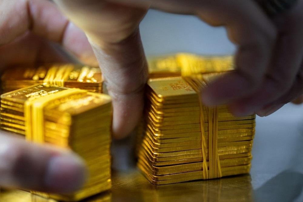 Giá vàng SJC hiện thấp hơn 3,5 triệu đồng/lượng so với mốc đỉnh lịch sử.