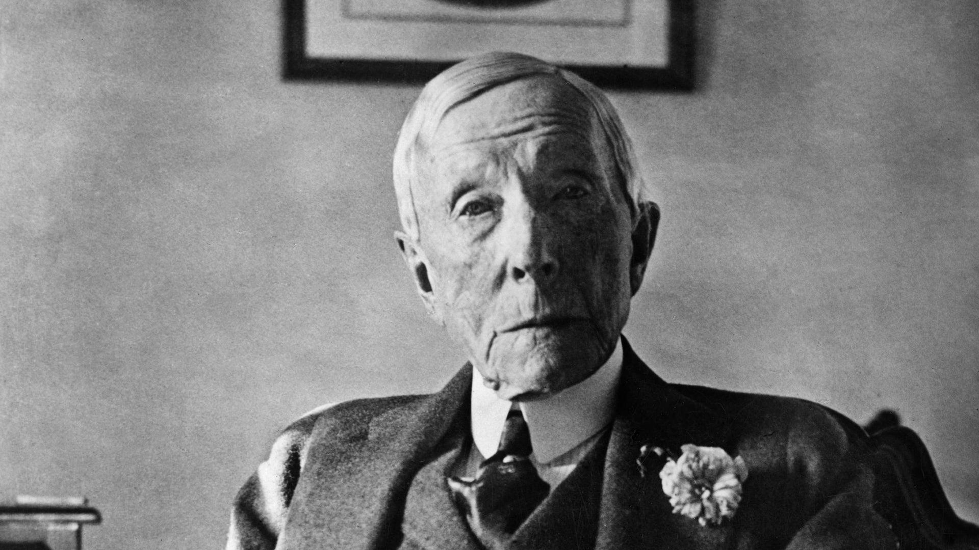 John Davison Rockefeller (1839 - 1937), tỷ phú đầu tiên của nước Mỹ.