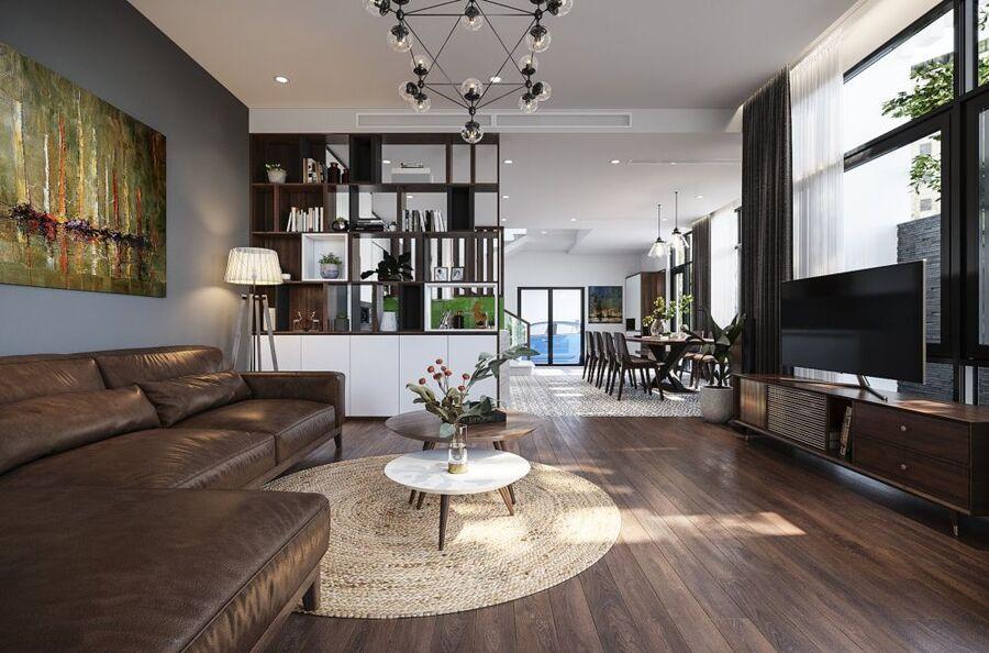 Phong cách hiện đại có đặc điểm là tối giản, sang trọng và tinh tế, tập trung nhiều vào sự tiện nghi