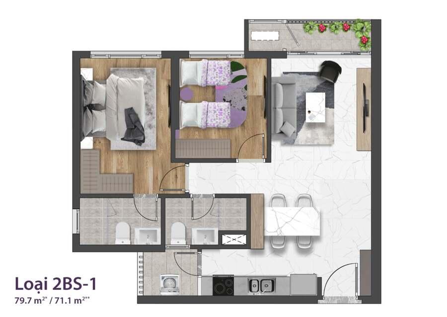 Mặt bằng tầng thể hiện mọi thông tin chi tiết trong một khu vực