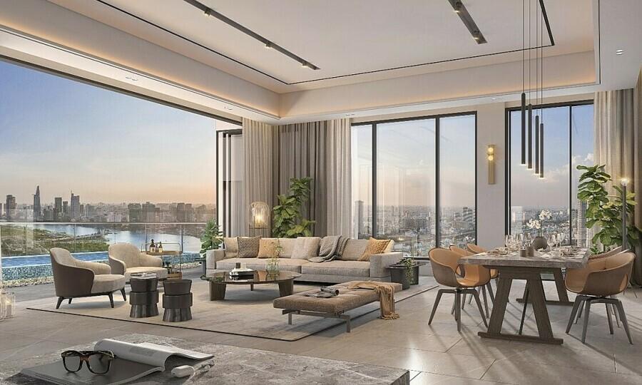 Penthouse là thuật ngữ chỉ những căn hộ nằm ở tầng cao nhất của một tòa nhà, có cấu trúc lớn, có tường bao quanh