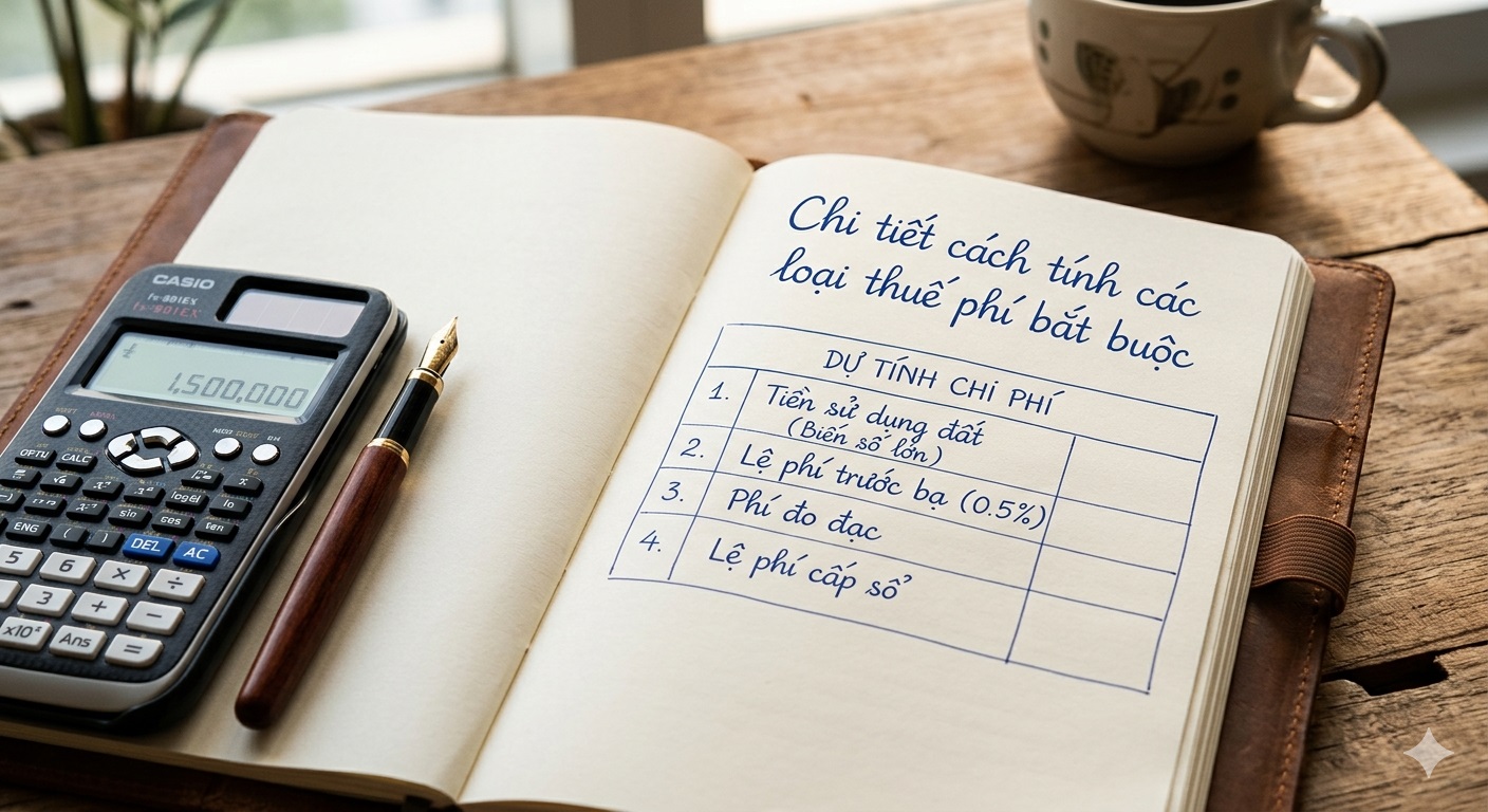 
Chi tiết cách tính các loại thuế phí bắt buộc
