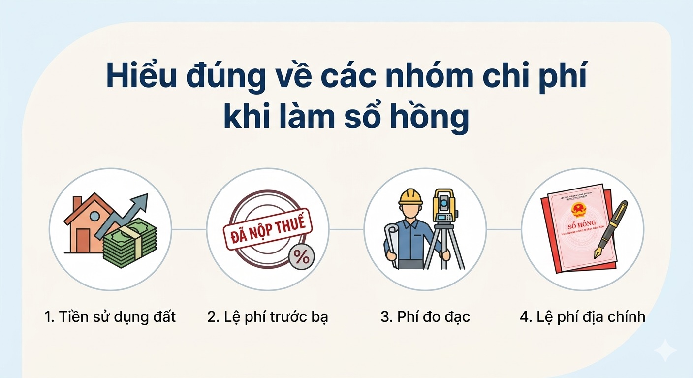 
Hiểu đúng về các nhóm chi phí khi làm sổ hồng
