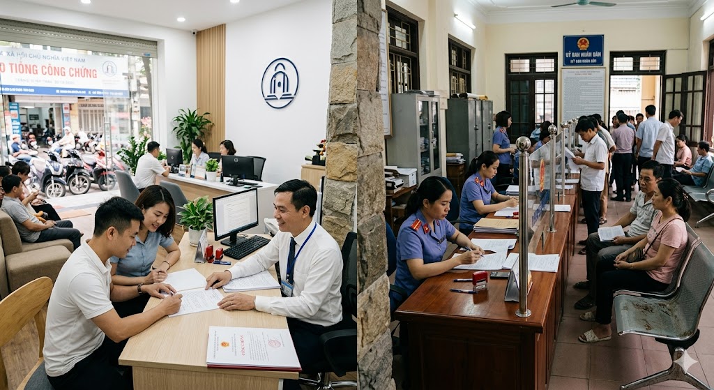 
Ảnh 5: Sự khác biệt về phí giữa văn phòng công chứng tư và phòng công chứng nhà nước
