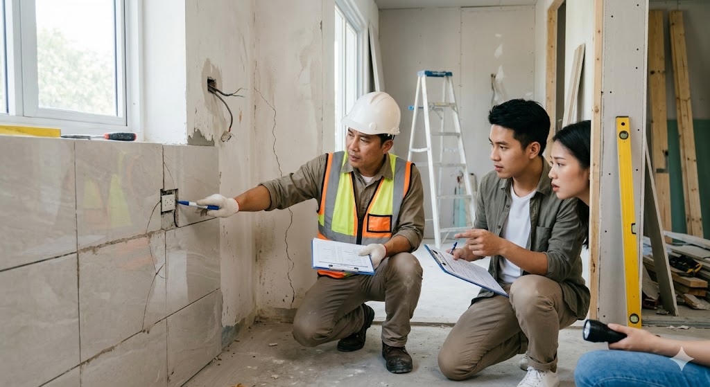 
Ảnh 1: Tầm quan trọng của việc kiểm tra lỗi thi công nhà mới
