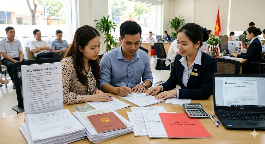 Ảnh 1: Điều kiện cần đáp ứng để thực hiện thủ tục mua nhà trả góp ngân hàng