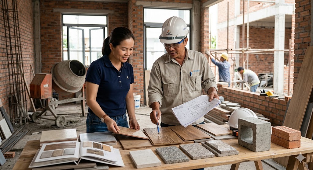 
Ảnh 7: Kinh nghiệm lựa chọn vật liệu và đơn vị thi công uy tín
