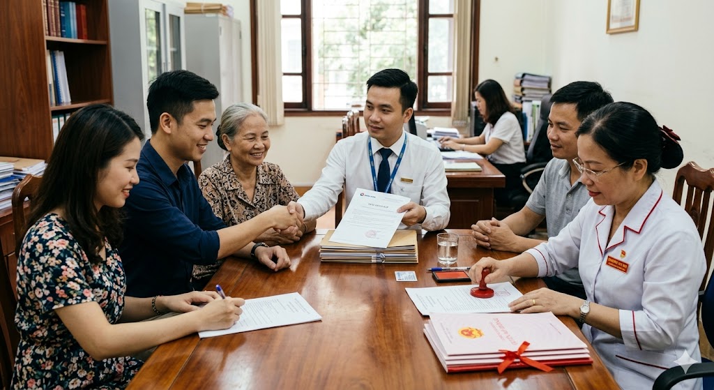 Ảnh 4: Quy trình mua nhà đang thế chấp giải chấp an toàn và đúng luật