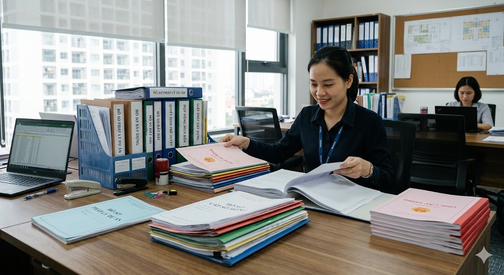 Ảnh 2: Các loại giấy tờ chủ đầu tư phải nộp khi làm hồ sơ làm sổ hồng cho nhà dự án
