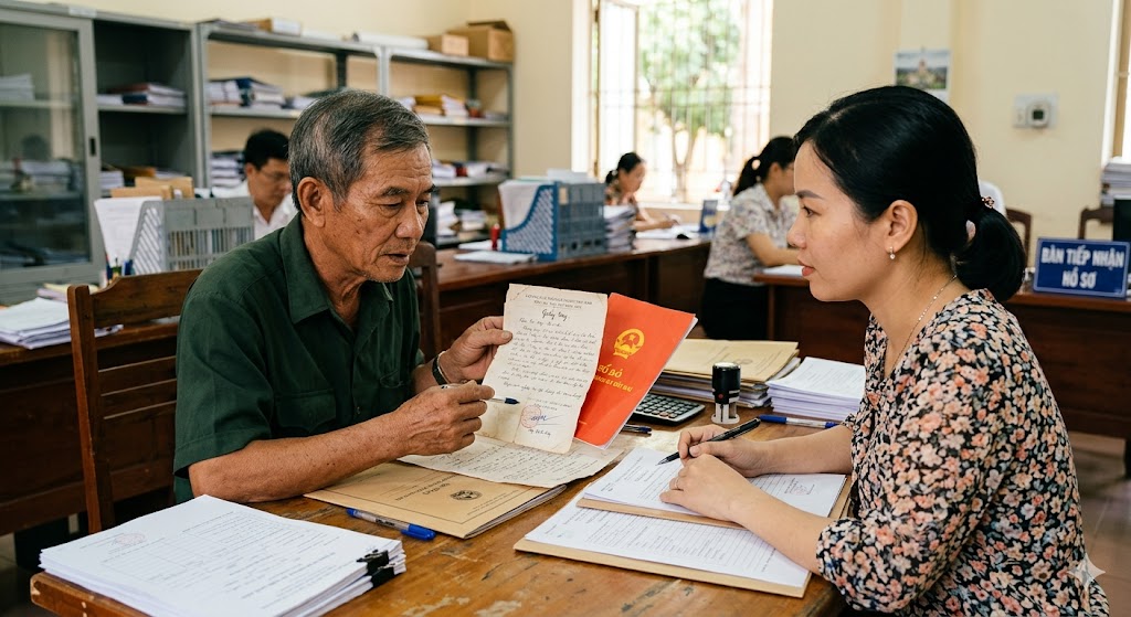 
Ảnh 3: Hướng dẫn thủ tục sang tên sổ đỏ cho nhà mua bằng giấy tay
