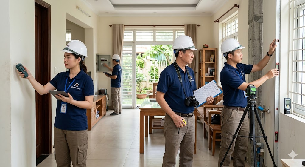 Ảnh 4: Quy trình làm việc chuẩn của một đơn vị kiểm định nhà ở