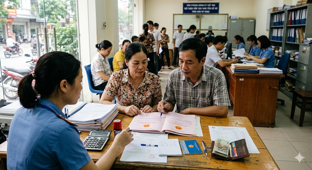
Ảnh 3: Những yếu tố ảnh hưởng đến tổng số tiền sang tên sổ đỏ
