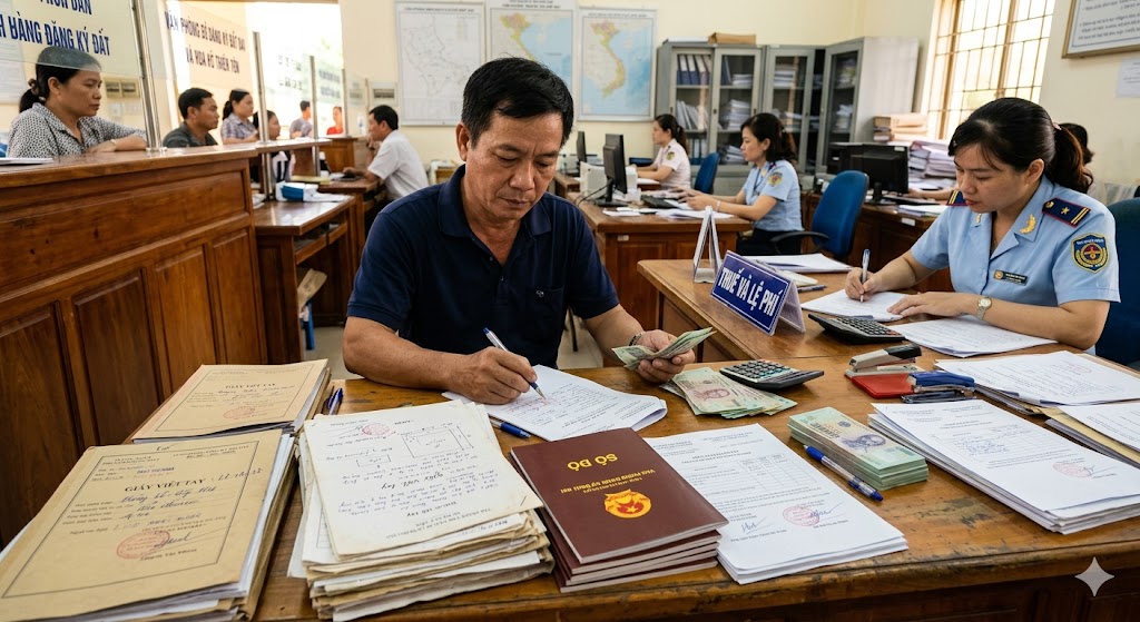 
Ảnh 3: Các loại chi phí và thuế phí khi làm sổ đỏ cho nhà đất giấy tay
