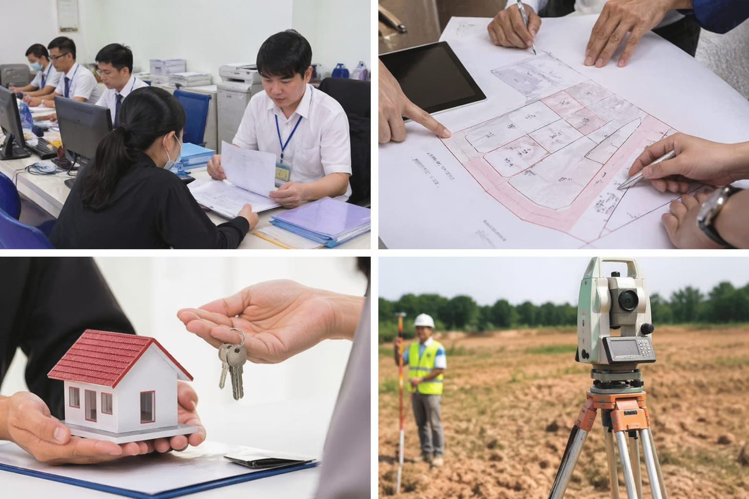 
Ảnh 3: Quy trình các bước thực hiện thủ tục tách thửa đất thổ cư
