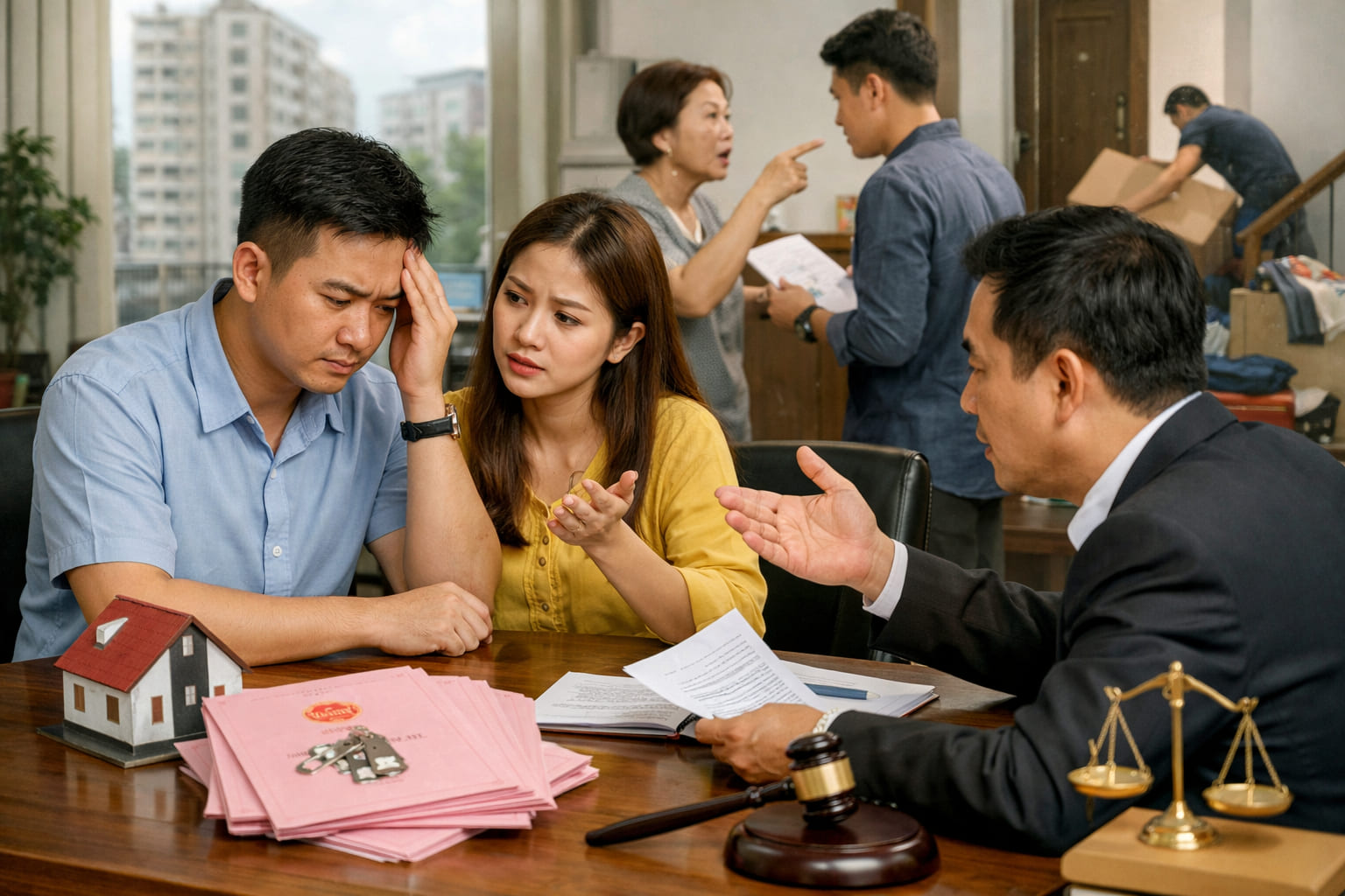 
Ảnh 3: Những rủi ro pháp lý thường gặp khi mua nhà sổ hồng chung

