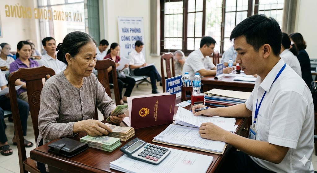 
Ảnh 2: Cách tính phí công chứng sang tên sổ đỏ mới nhất
