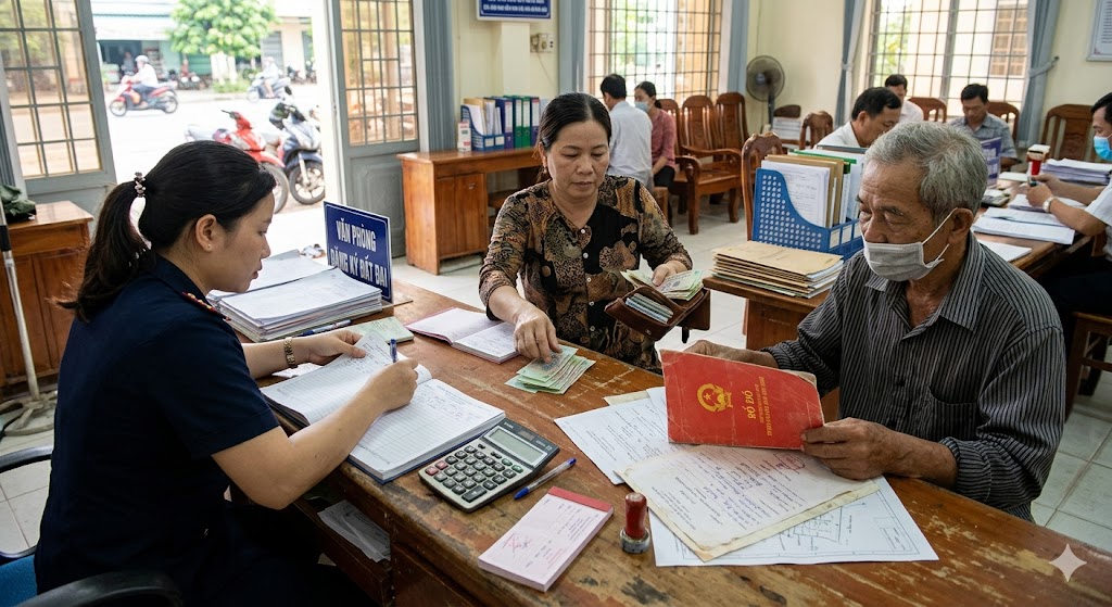 
Ảnh 4: Các khoản chi phí khi làm thủ tục tách sổ đỏ cho con
