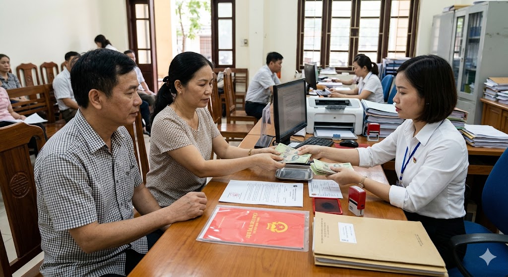 
Ảnh 1: Phí công chứng sang tên sổ đỏ hết bao nhiêu tiền
