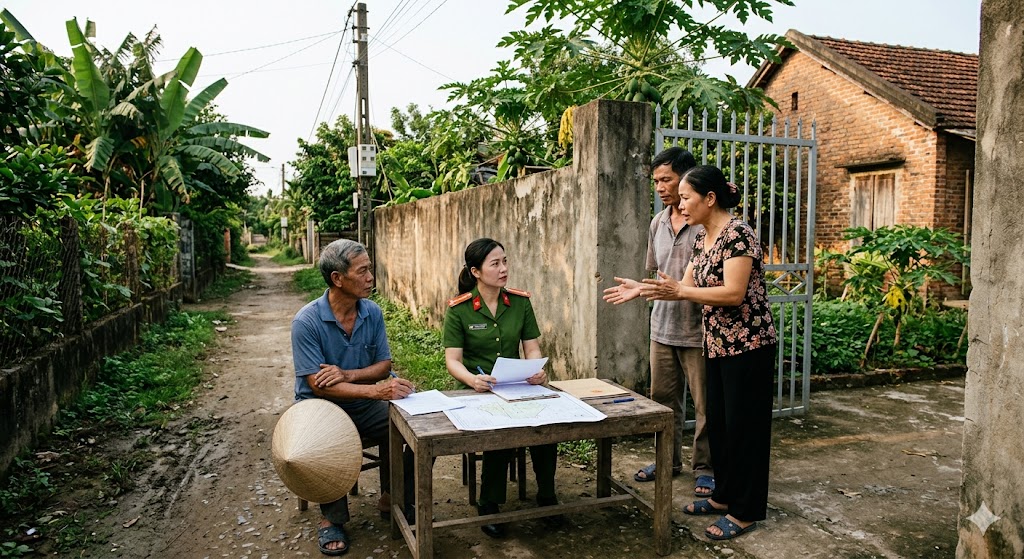 
Ảnh 3: Cách xử lý khi hàng xóm không ký giáp ranh

