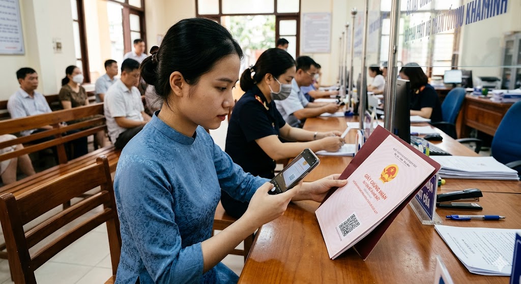 Ảnh 3: Cách tra cứu thông tin từ mã vạch sổ đỏ