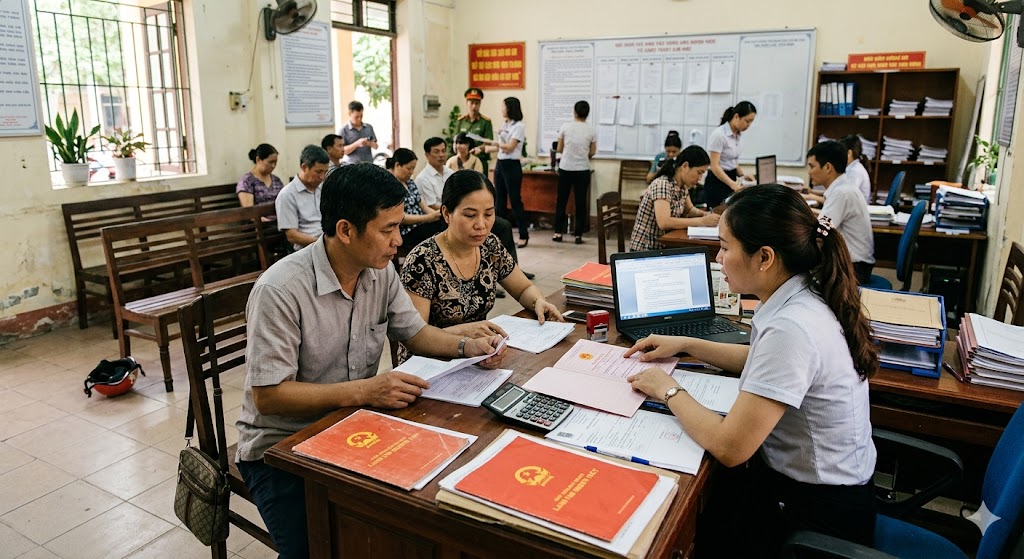 
Ảnh 2: Các yếu tố ảnh hưởng đến giá dịch vụ sang tên sổ đỏ trọn gói
