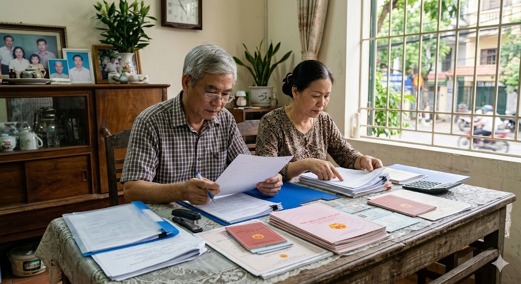 
Ảnh 2: Hồ sơ cần chuẩn bị khi làm thủ tục thừa kế sổ đỏ
