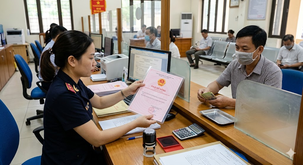 
Ảnh 2: Quy định pháp luật về phí cấp mới phôi sổ hồng
