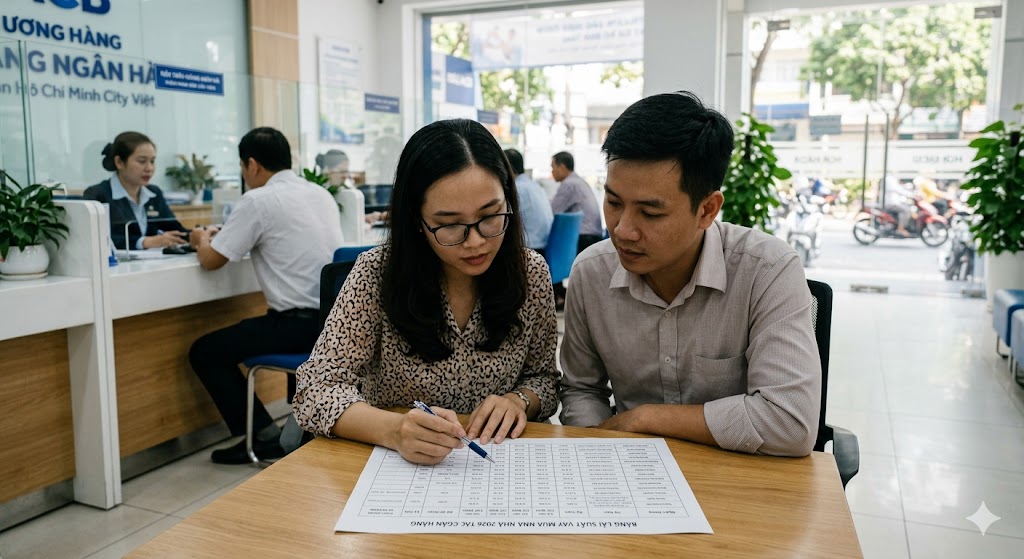 Ảnh 3: Bảng lãi suất vay mua nhà 2026 tại các ngân hàng