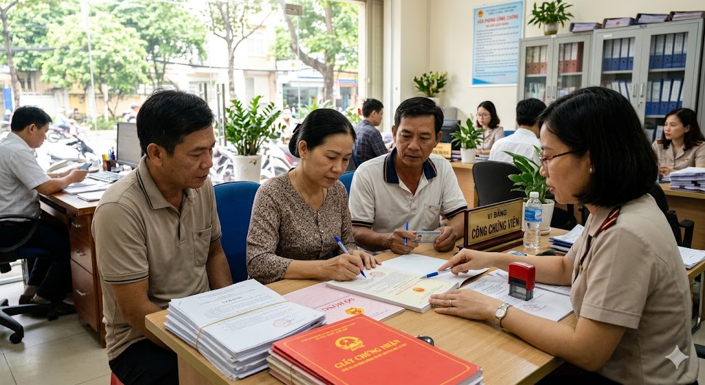 Ảnh 4: Kinh nghiệm mua nhà sổ chung công chứng vi bằng an toàn