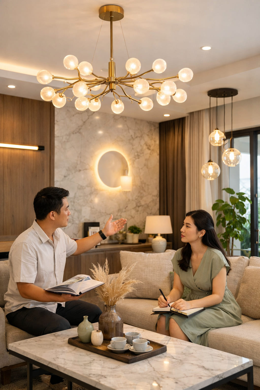 Ảnh 3: Cách lựa chọn đèn trang trí phòng khách hiện đại phù hợp