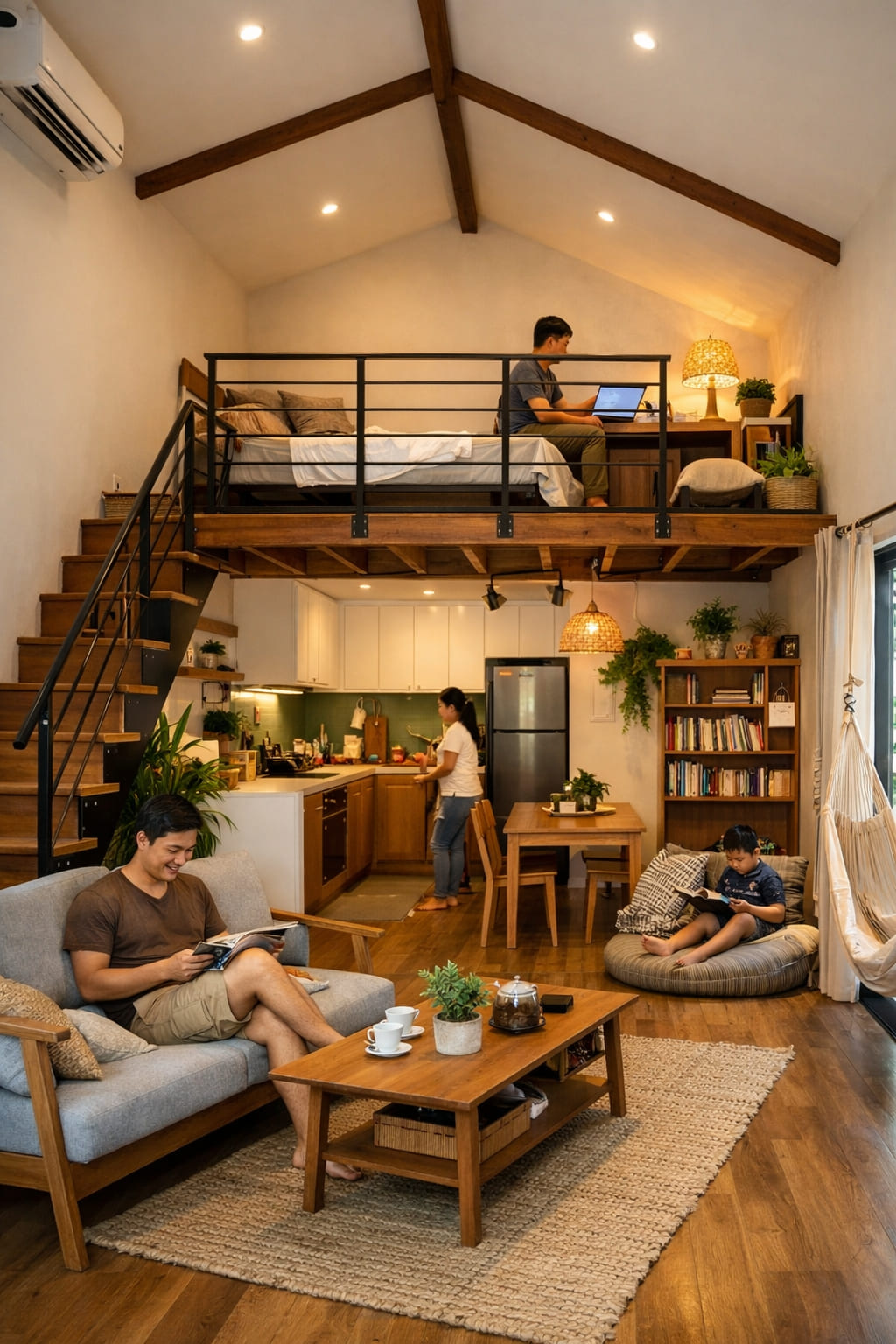 
Ảnh 3: Các ý tưởng thiết kế gác lửng phổ biến cho nhà cấp 4
