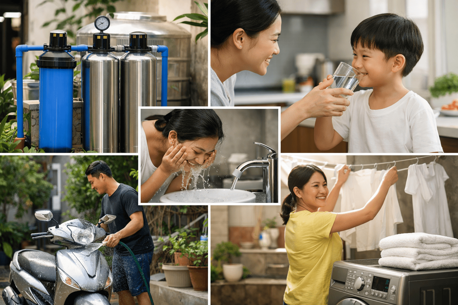 
Ảnh 2: Lợi ích của lọc nước đầu nguồn cho nhà phố
