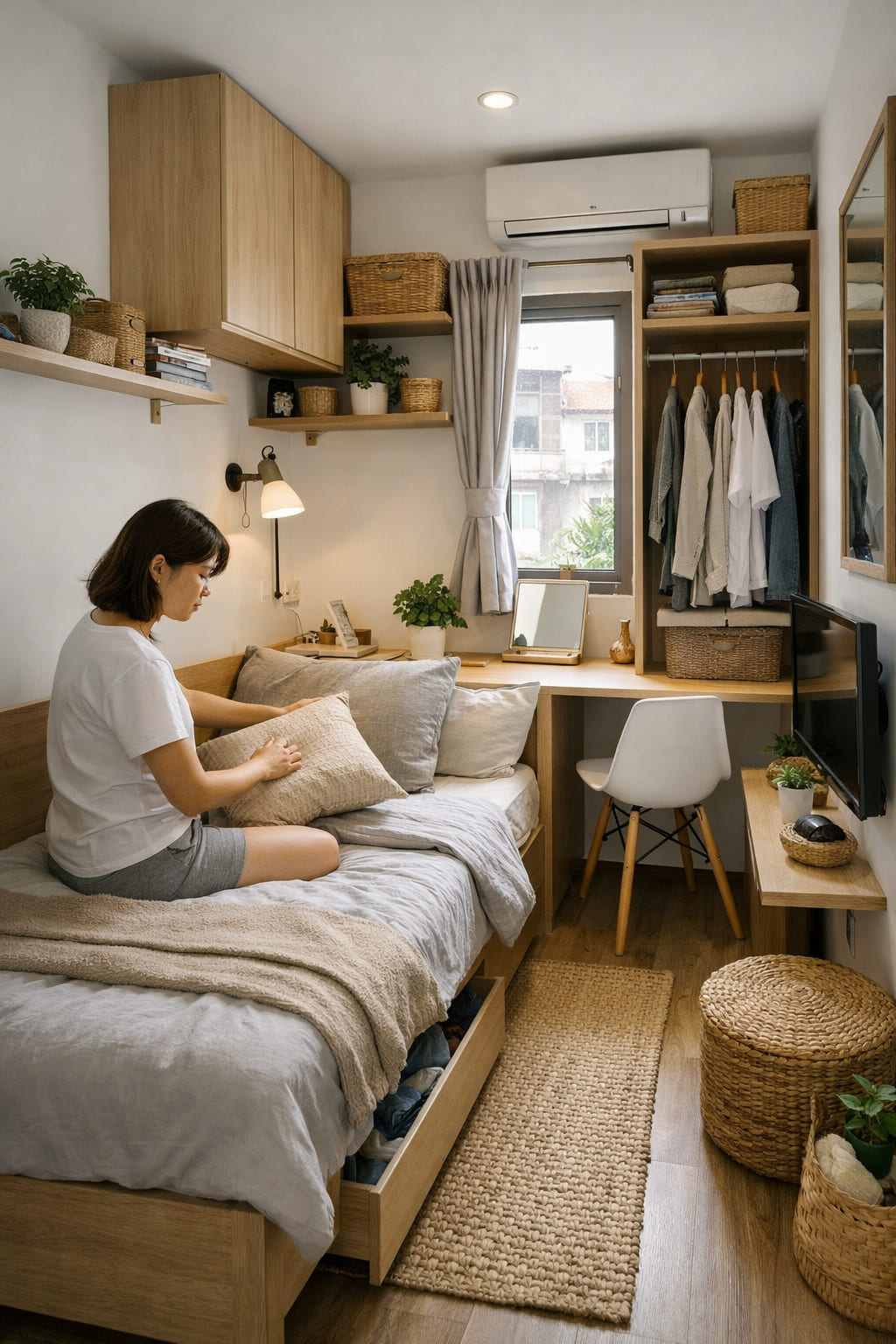 Ảnh 2: Nguyên tắc thiết kế phòng ngủ nhỏ 10m2