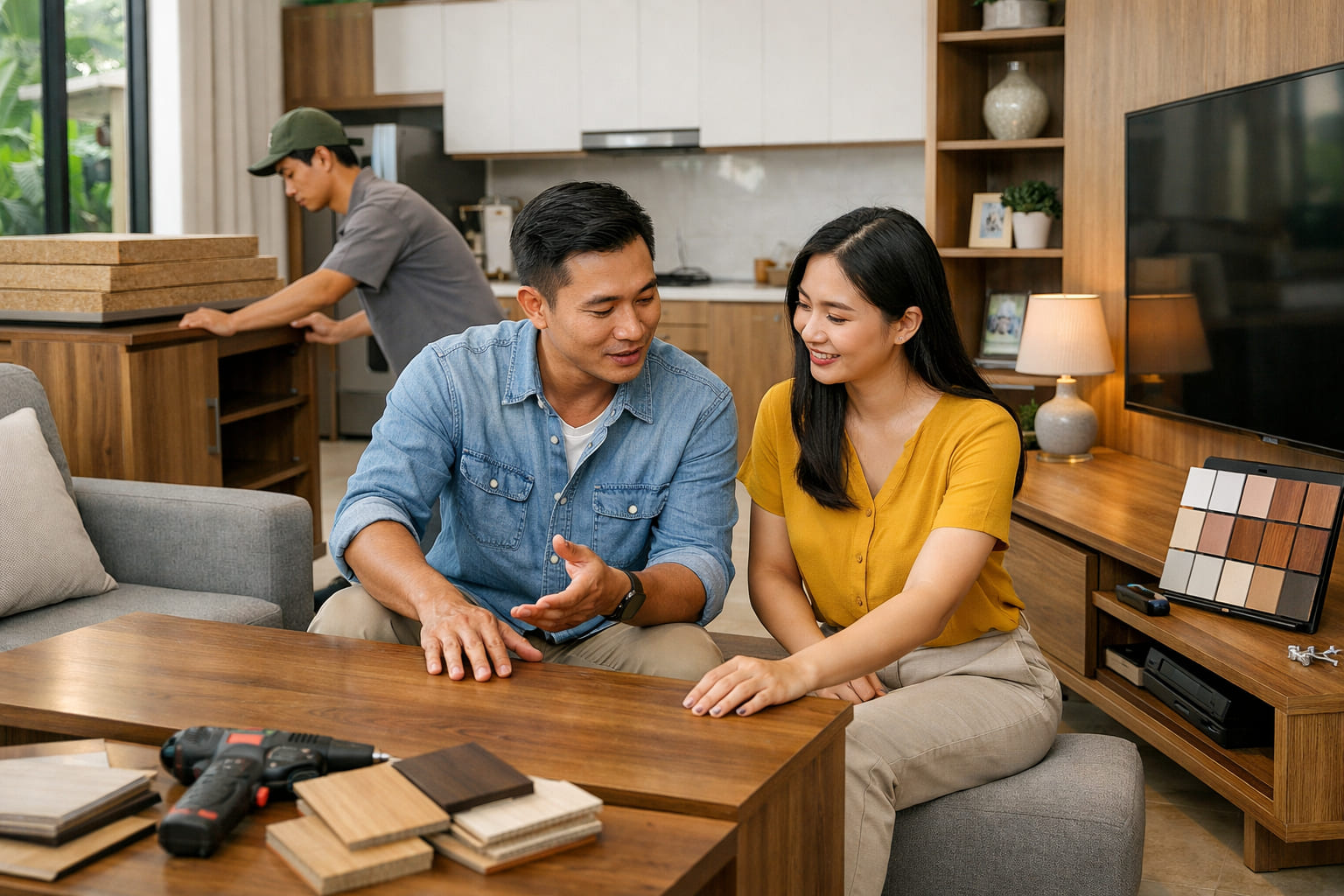 
Ảnh 1: Nội thất gỗ công nghiệp bền không? Tổng quan
