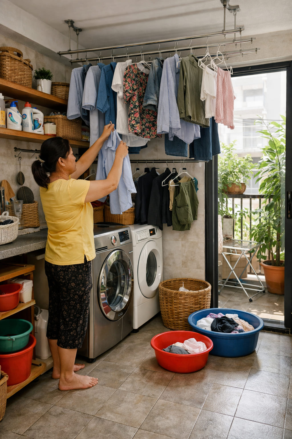 Ảnh 3: Thiết kế nội thất cho phòng giặt phơi nhỏ