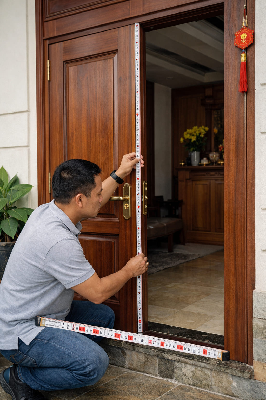 
Ảnh 2: Thước Lỗ Ban là gì và cách sử dụng cho cửa chính
