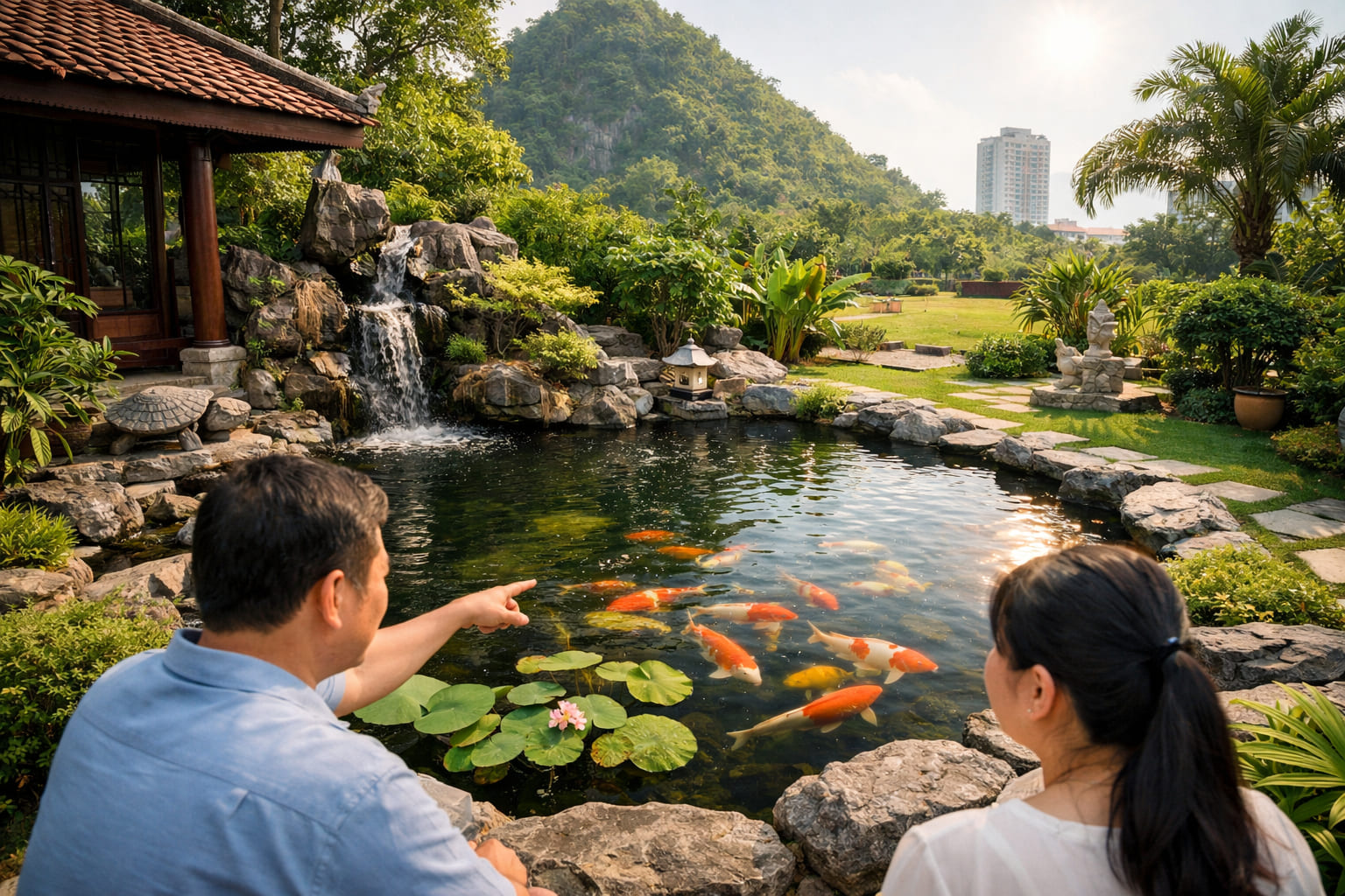 
Ảnh 3: Tiêu chí chọn vị trí nuôi cá phong thủy chuẩn phong thủy
