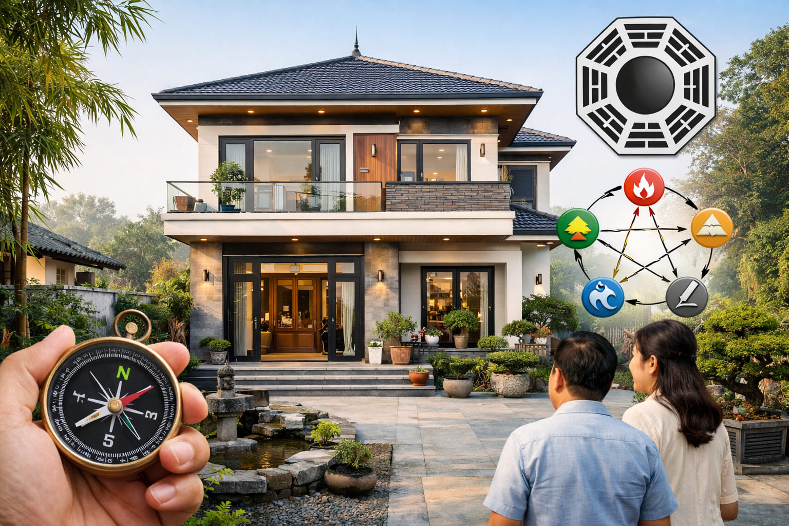 
Ảnh 1: Tổng quan nhà hướng Bắc hợp tuổi nào trong phong thủy
