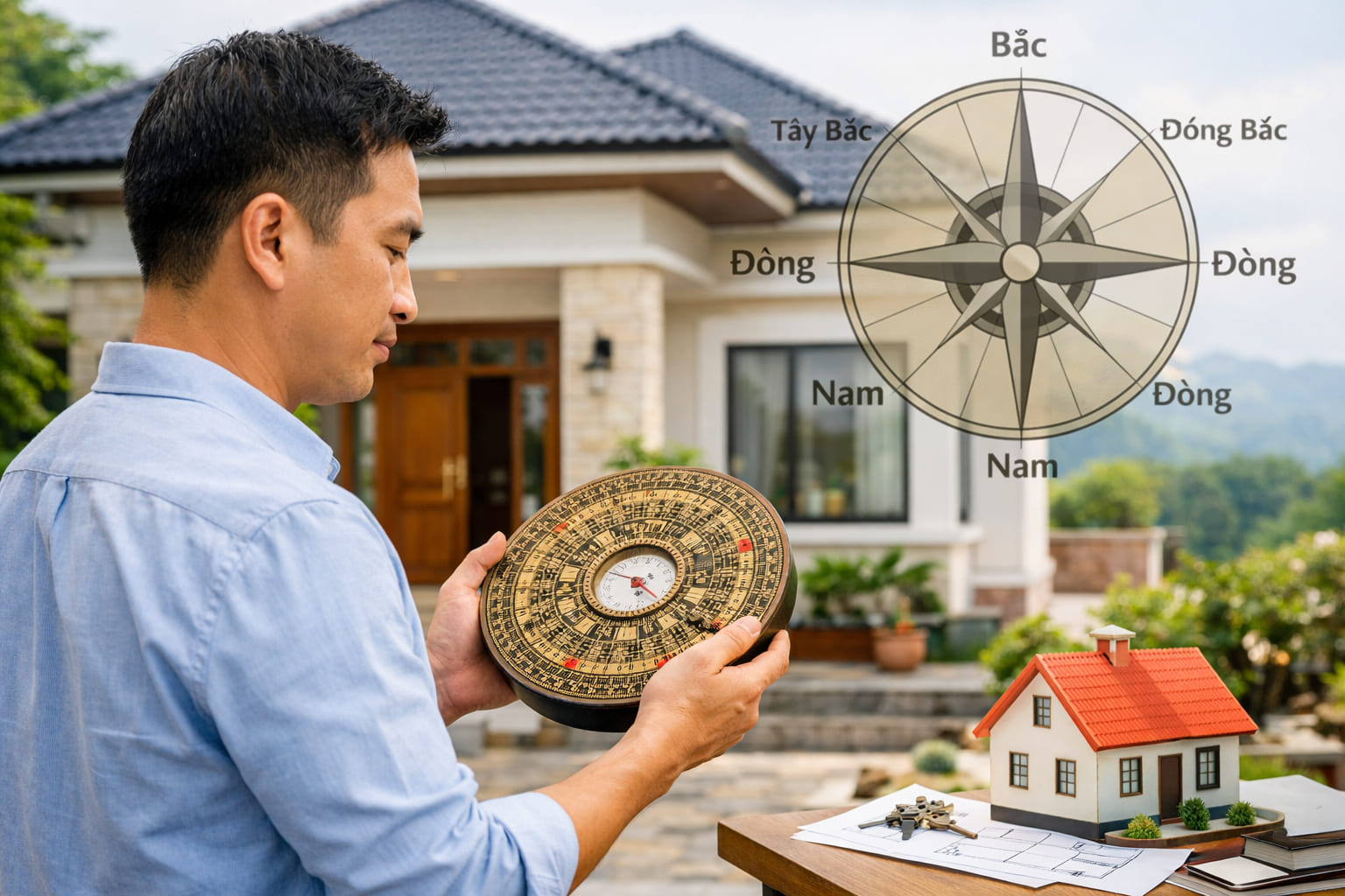 
Ảnh 3: Các hướng nhà tốt cho nam tuổi Tý 1984
