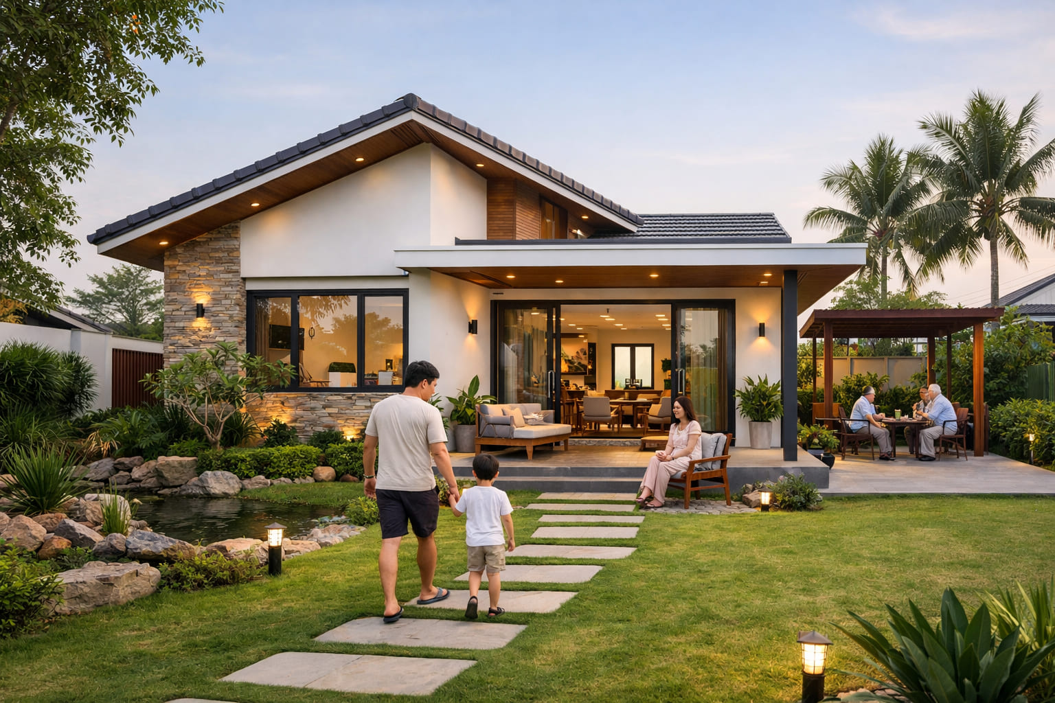 
Ảnh 1: Giới thiệu mẫu nhà cấp 4 hiện đại
