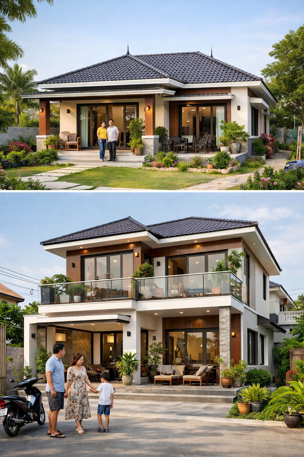 
Ảnh 2: Các loại mẫu nhà đẹp phổ biến hiện nay
