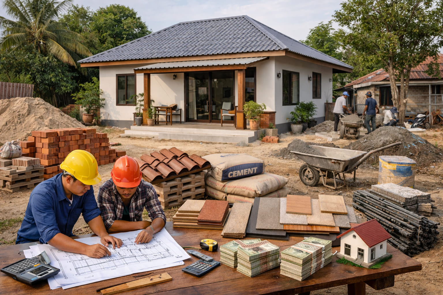 Ảnh 3: Chi phí xây dựng mẫu nhà cấp 4 đơn giản