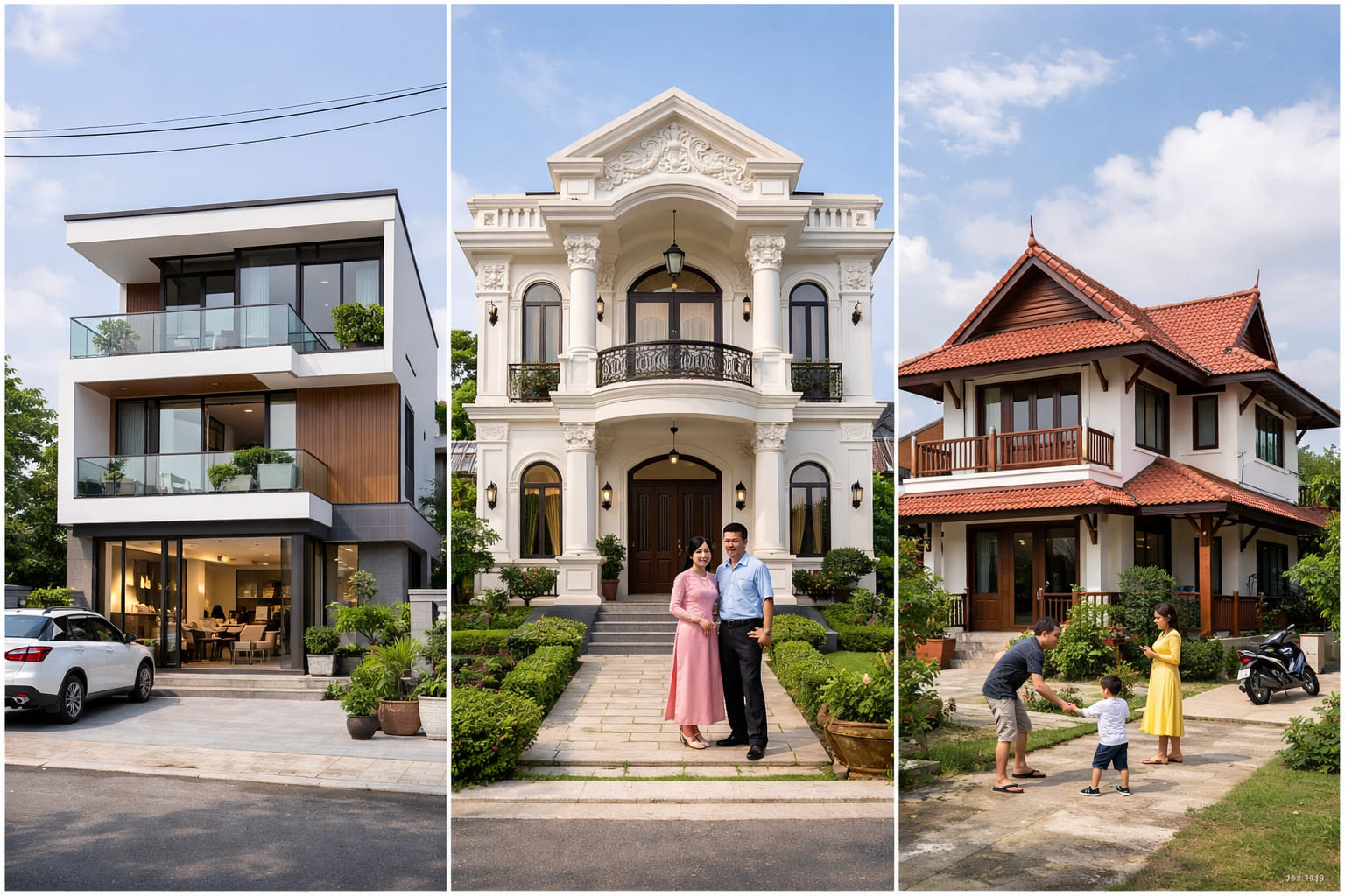 Ảnh 2: Các phong cách thiết kế mẫu nhà 2 tầng đẹp phổ biến