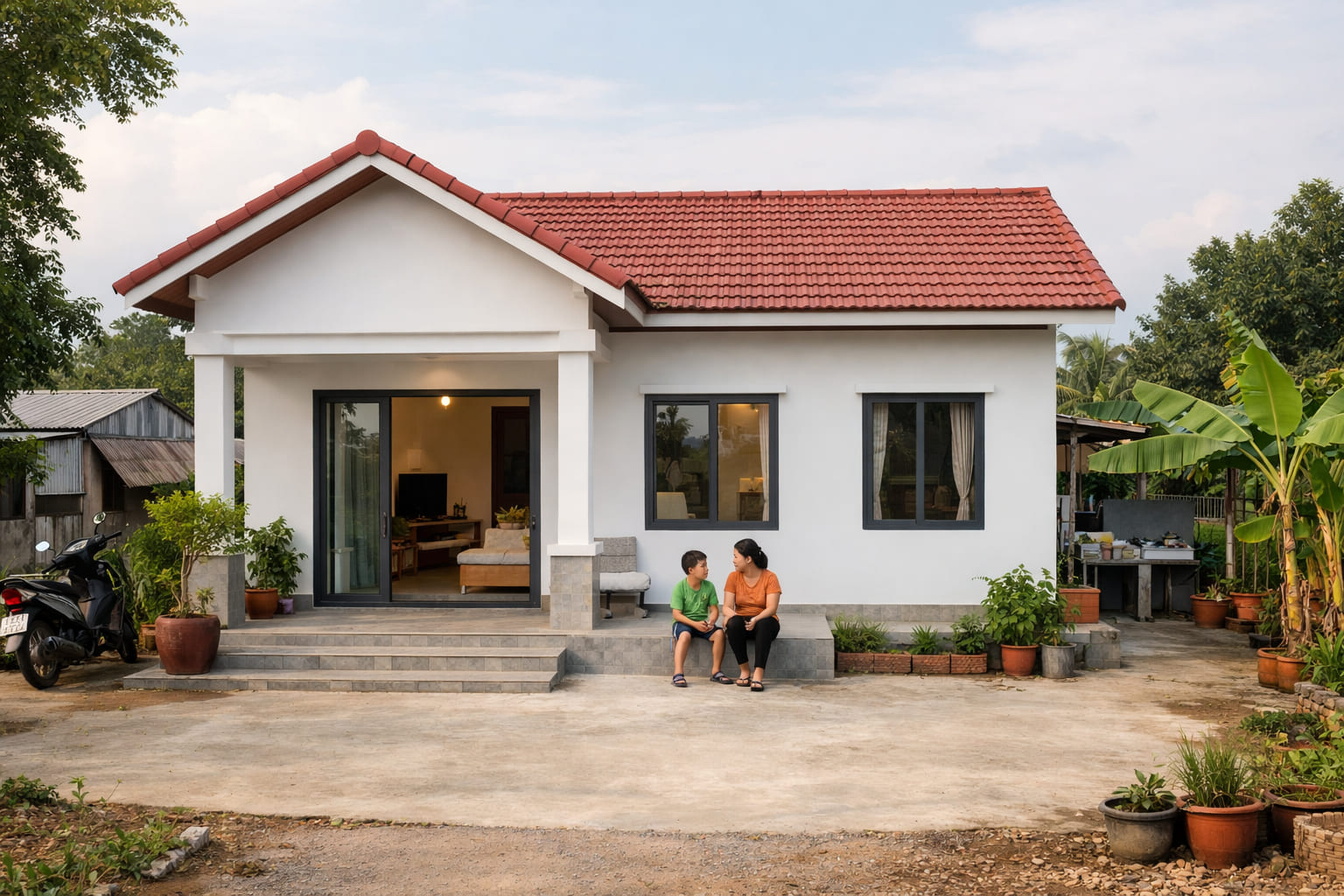 Ảnh 1: Giới thiệu về mẫu nhà cấp 4 đơn giản